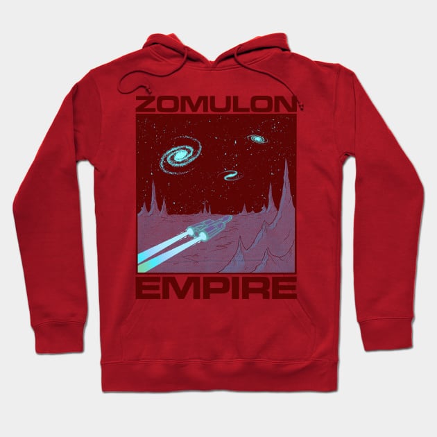 ZOMULON: EMPIRE (Purple Starship) Hoodie by Zomulon Empire